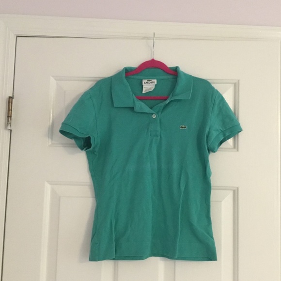 Women’s Lacoste Teal Cotton Polo - Picture 5 of 5